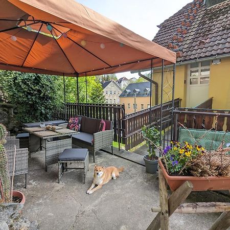 Waldblickwohnung Mit Schoener Terrasse Und Kamin Sebnitz Buitenkant foto