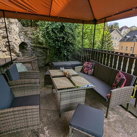 Waldblickwohnung Mit Schoener Terrasse Und Kamin Sebnitz Buitenkant foto