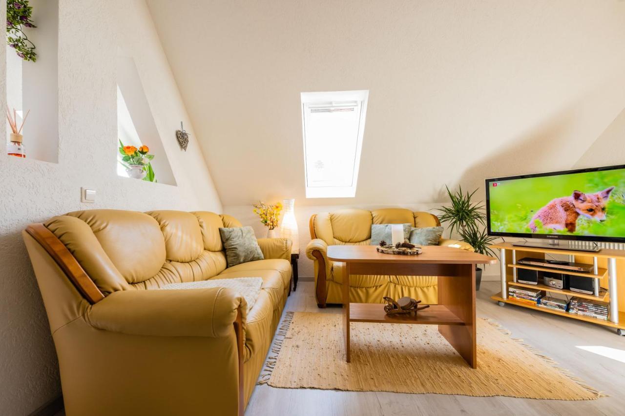 Waldblickwohnung Mit Schoener Terrasse Und Kamin Sebnitz Buitenkant foto